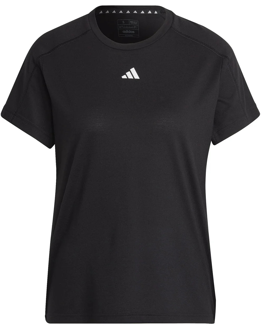 T-shirt AEROREADY Train Essentials Minimal Branding Crewneck Nero Adidas - Seipuntozerostore