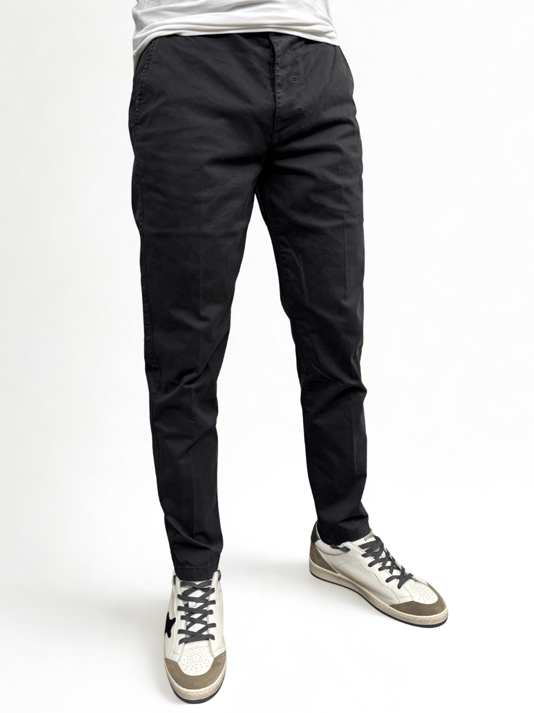 Pantalone slim fit in raso Berna - Seipuntozerostore