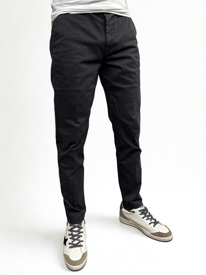 Pantalone slim fit in raso Berna - Seipuntozerostore