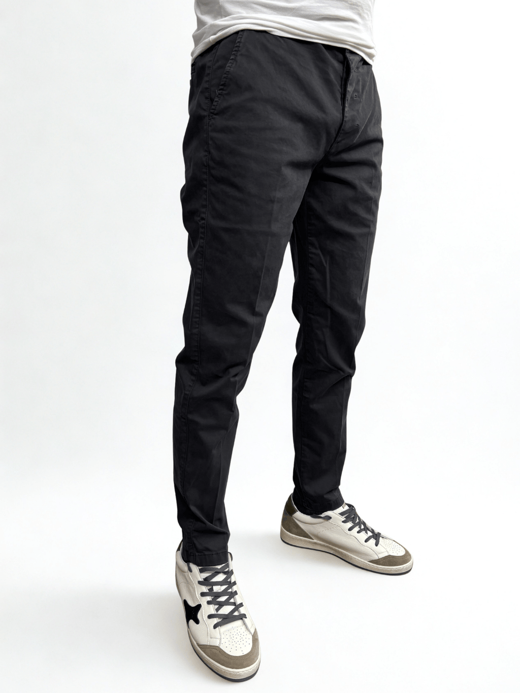 Pantalone slim fit in raso Berna - Seipuntozerostore