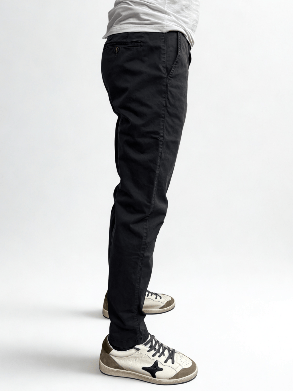 Pantalone slim fit in raso Berna - Seipuntozerostore