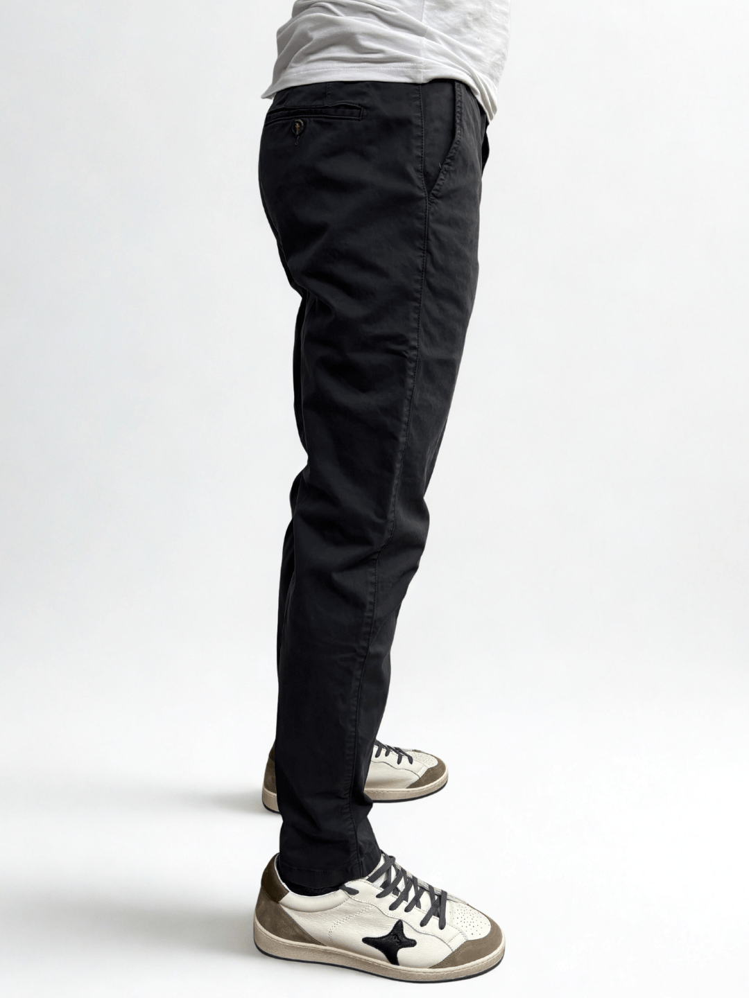 Pantalone slim fit in raso Berna - Seipuntozerostore