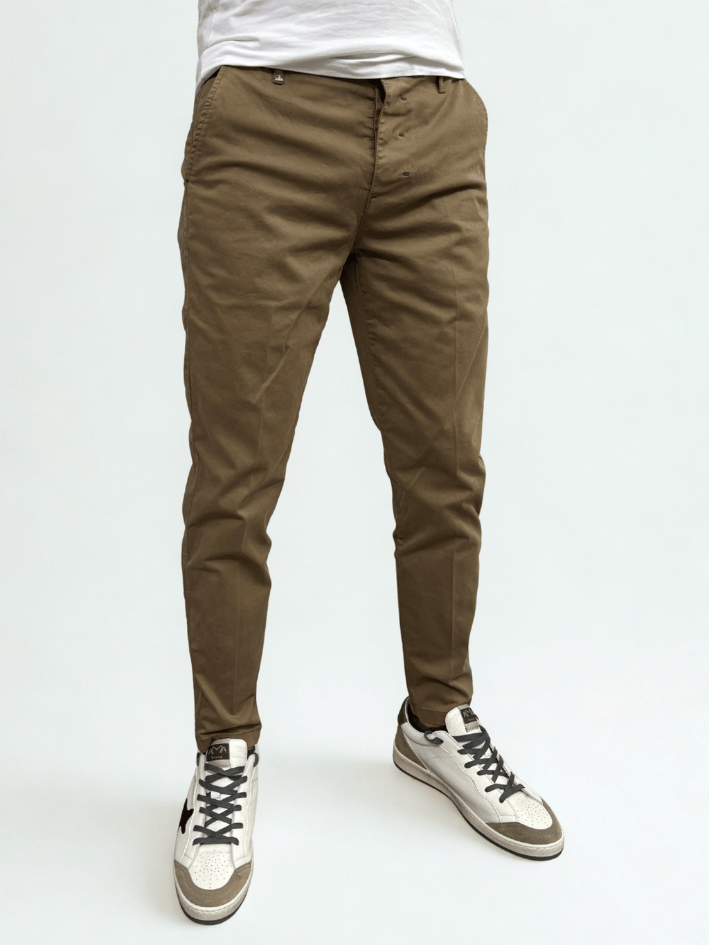 Pantalone slim fit in raso Berna - Seipuntozerostore
