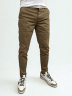 Pantalone slim fit in raso Berna - Seipuntozerostore
