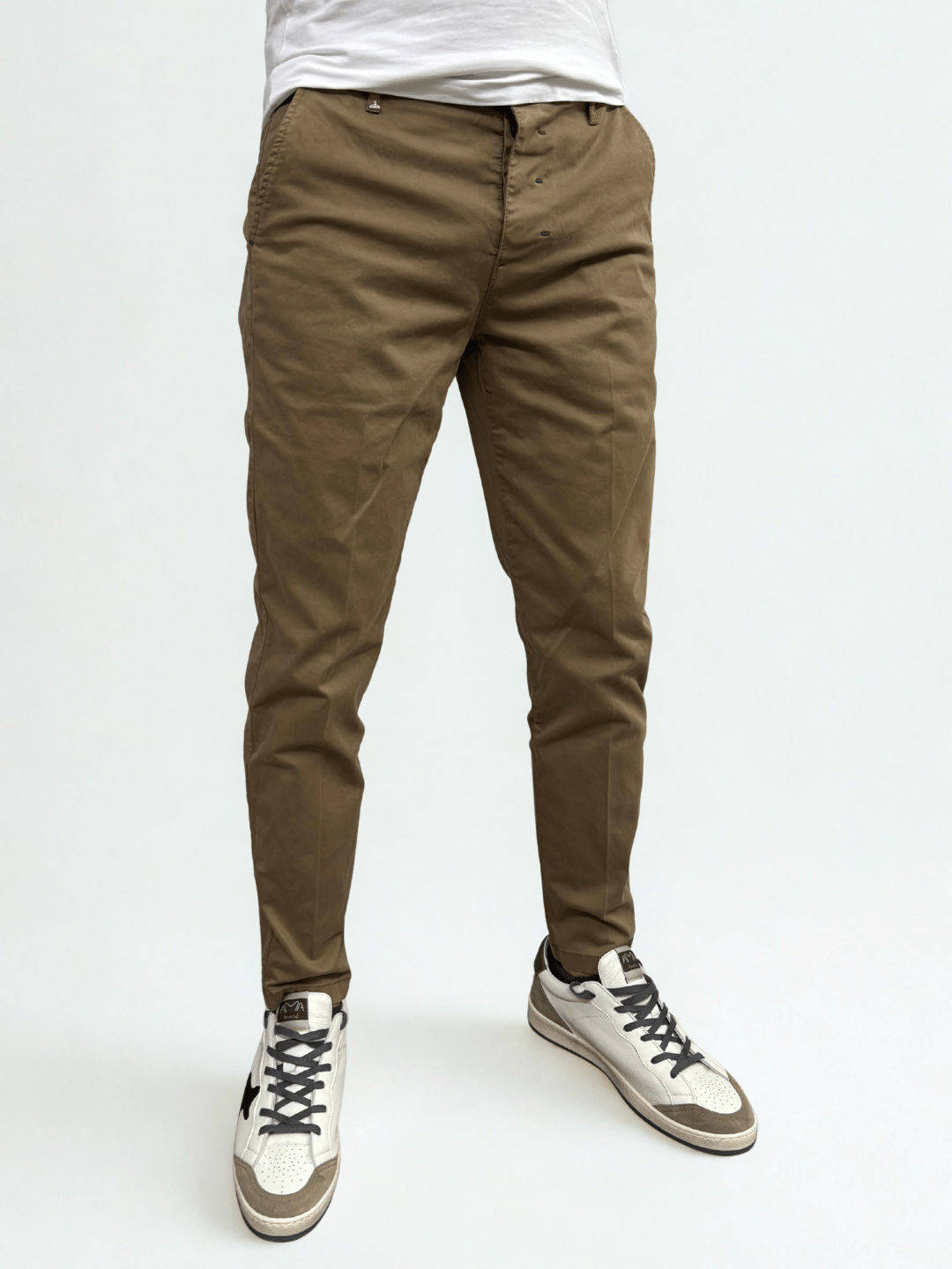 Pantalone slim fit in raso Berna - Seipuntozerostore