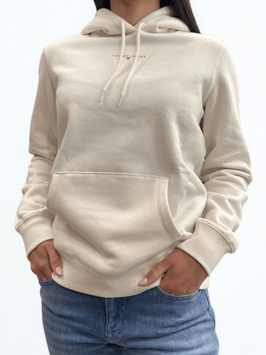 Felpa con cappuccio e logo lineare Tommy Jeans - Seipuntozerostore