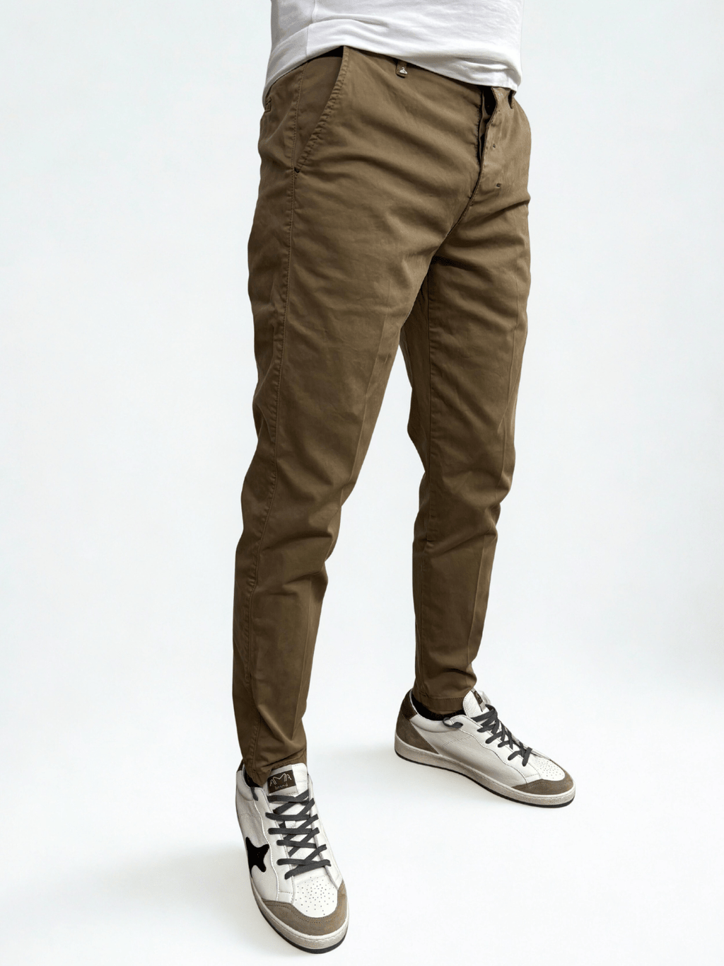 Pantalone slim fit in raso Berna - Seipuntozerostore
