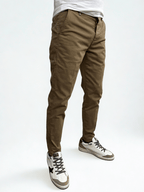 Pantalone slim fit in raso Berna - Seipuntozerostore
