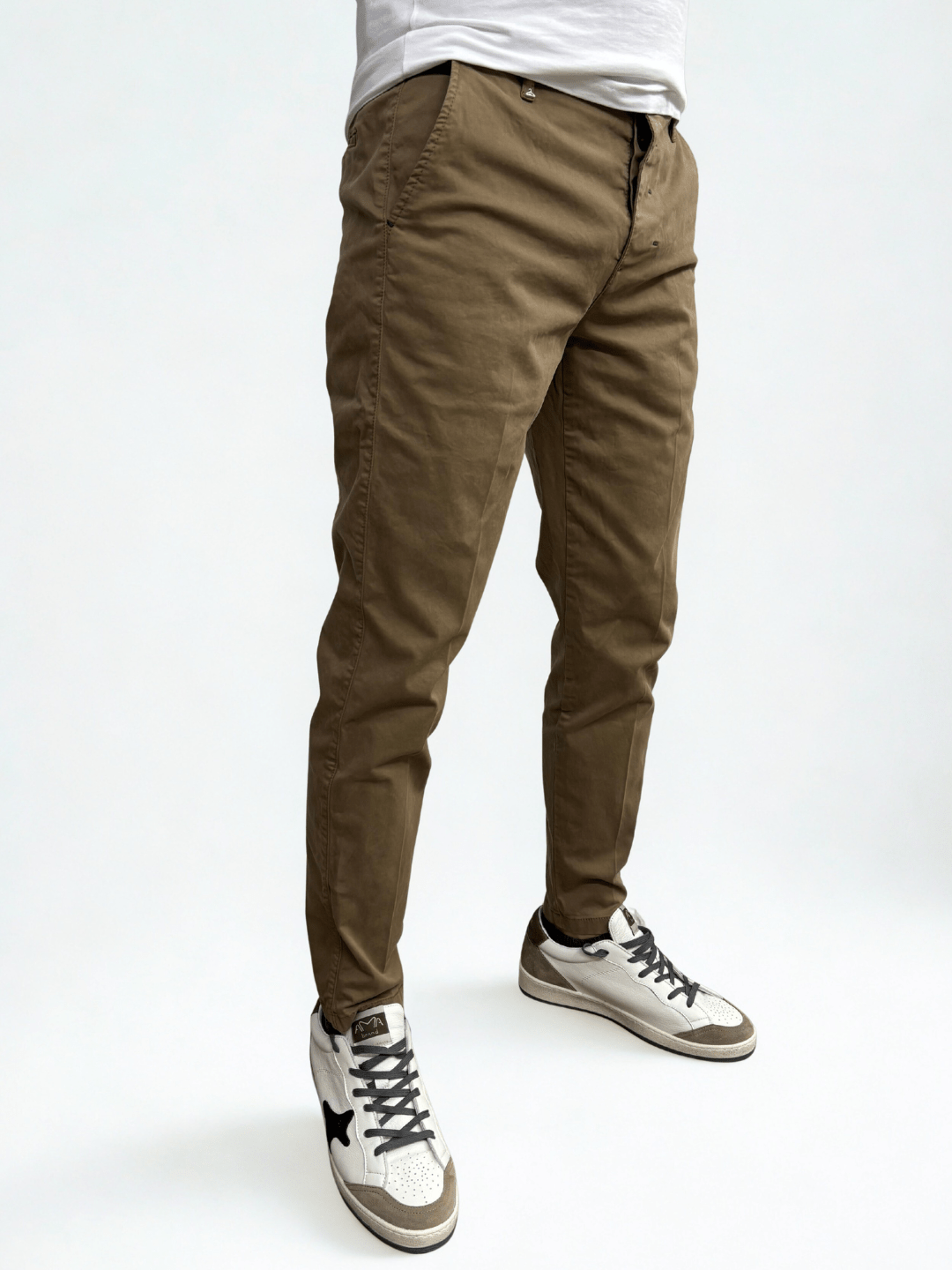 Pantalone slim fit in raso Berna - Seipuntozerostore