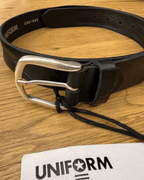 Cintura in vera pelle Nero Uniform - Seipuntozerostore
