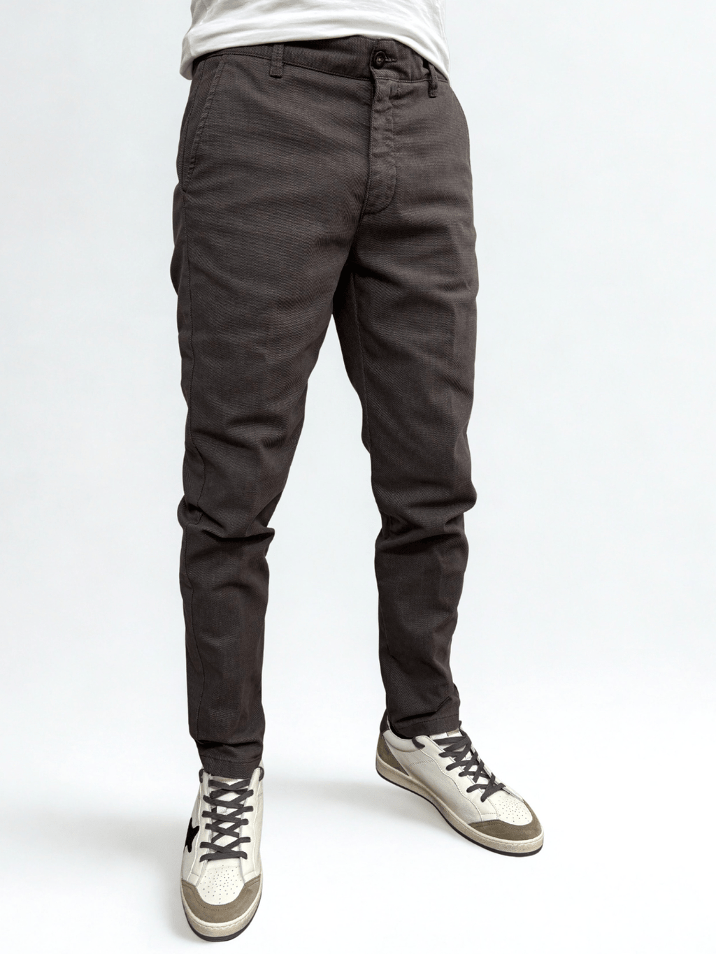 Pantalone slim fit con cinturino regolabile Castagna Berna - Seipuntozerostore