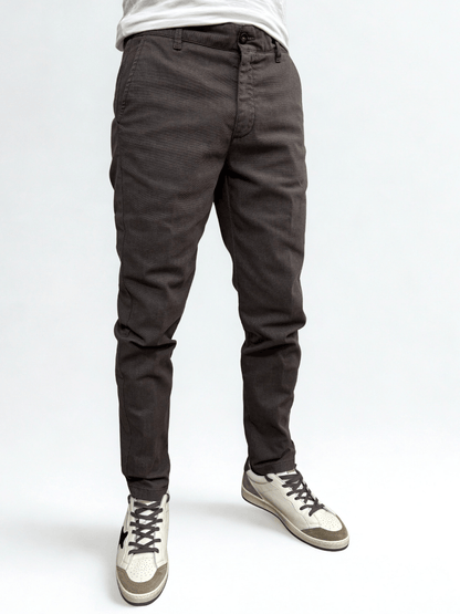 Pantalone slim fit con cinturino regolabile Castagna Berna - Seipuntozerostore