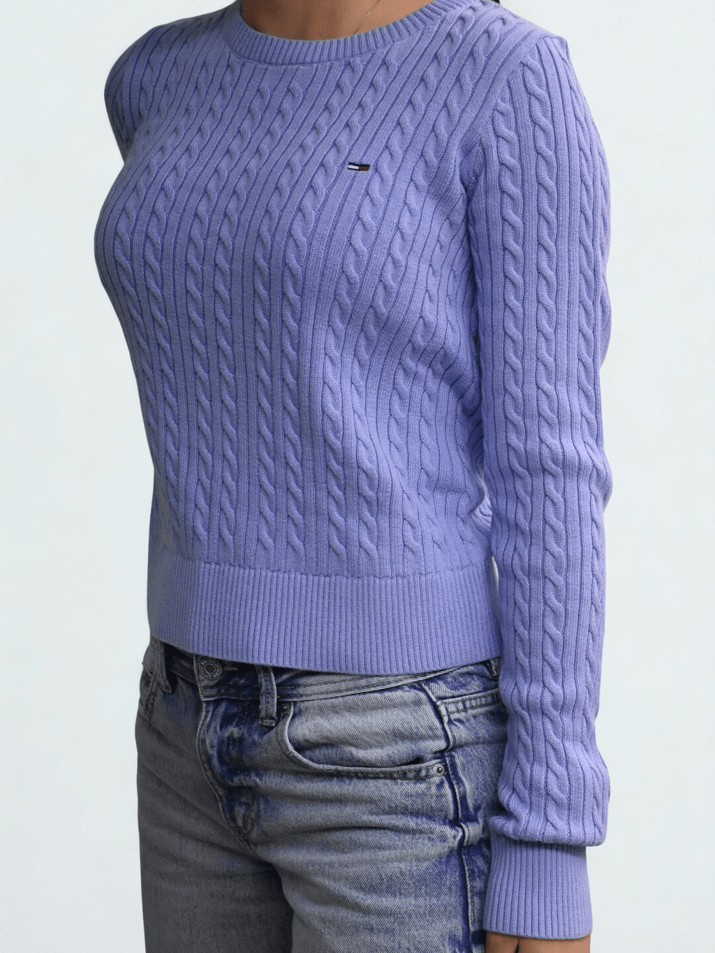 Pullover slim fit in maglia intrecciata Vintage Iris Tommy Jeans - Seipuntozerostore