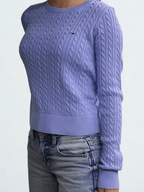 Pullover slim fit in maglia intrecciata Vintage Iris Tommy Jeans - Seipuntozerostore