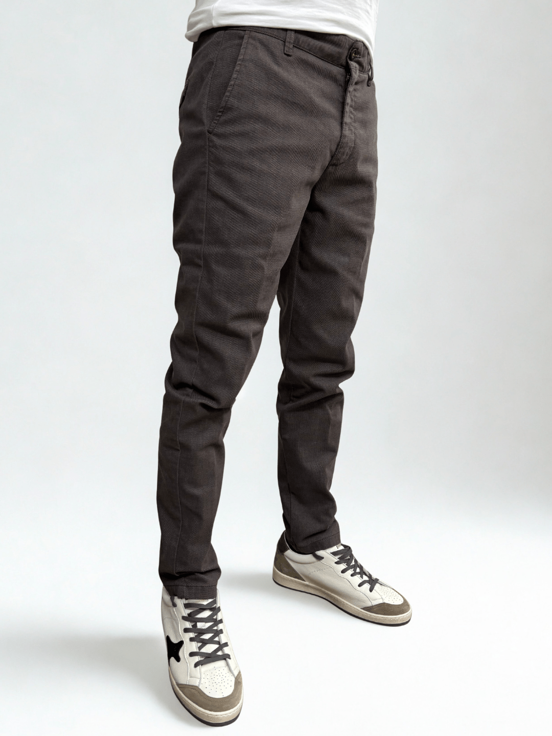 Pantalone slim fit con cinturino regolabile Castagna Berna - Seipuntozerostore