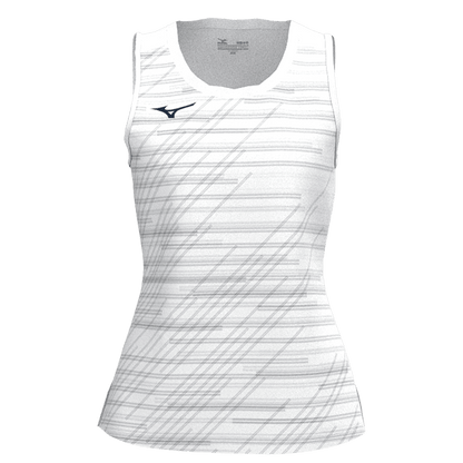 Canotta Chiba Sleeveless Shirtr bianco donna Mizuno - Seipuntozerostore