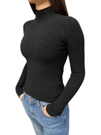 Dolcevita a costine nero Berna - Seipuntozerostore