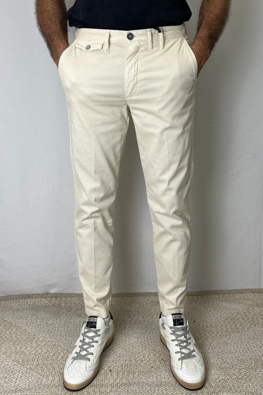 Pantalone chinos armaturato panna Berna - Seipuntozerostore