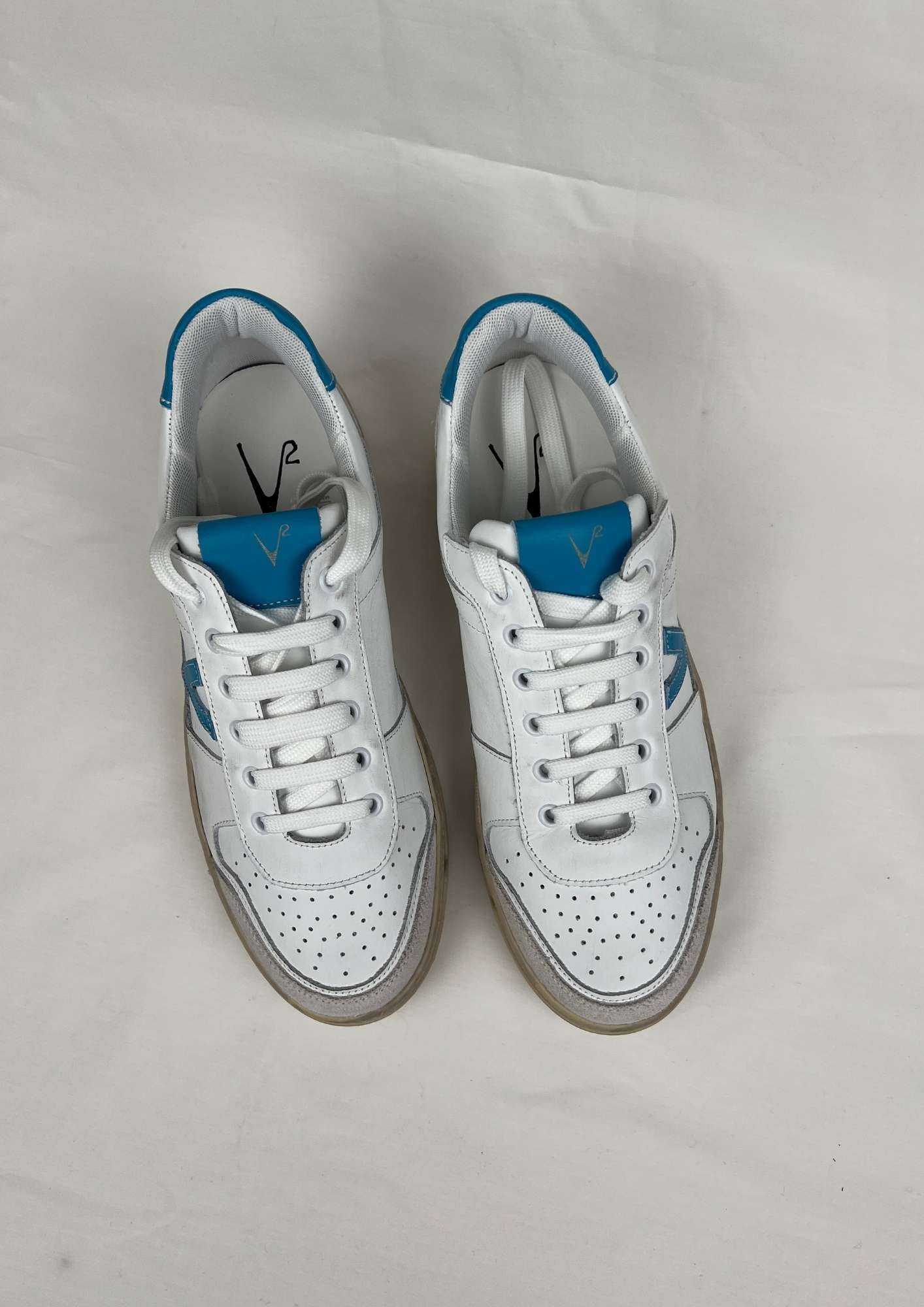 Sneakers College con retro e inserto azzurro V2 - Seipuntozerostore