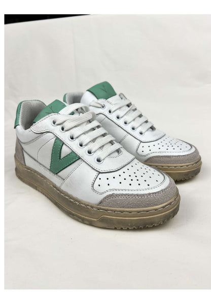 Sneakers College con retro e inserto verde menta V2 - Seipuntozerostore