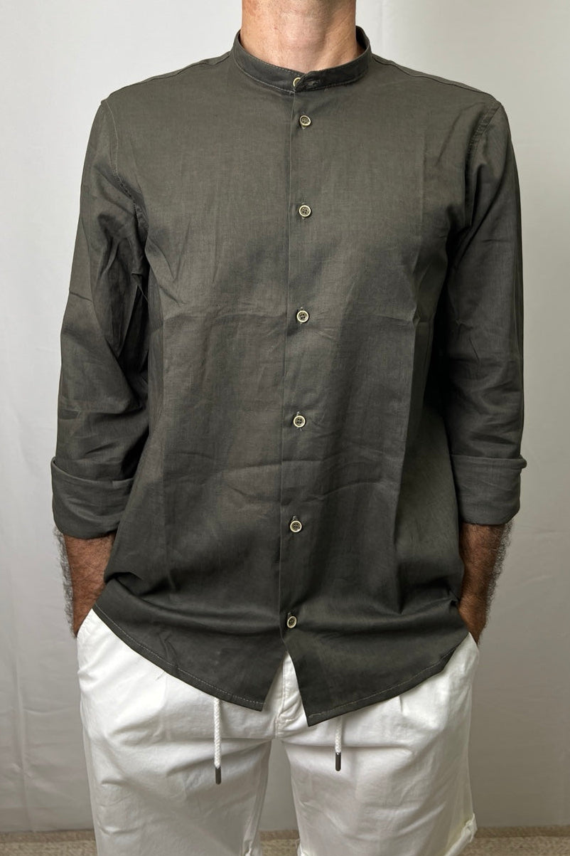 Camicia in Lino verde militare Primo Emporio