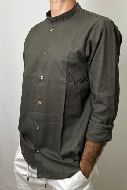 Camicia in Lino verde militare Primo Emporio