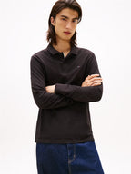 Polo Slim Placket Polo LS EXT Nero Tommy Jeans