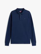 Polo Slim Placket Polo LS EXT Blu Tommy Jeans