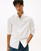Camicia Oxford regular fit button down Ecru Tommy Jeans - Seipuntozerostore