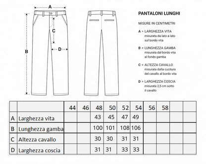 Pantalone chinos lino latte Berna