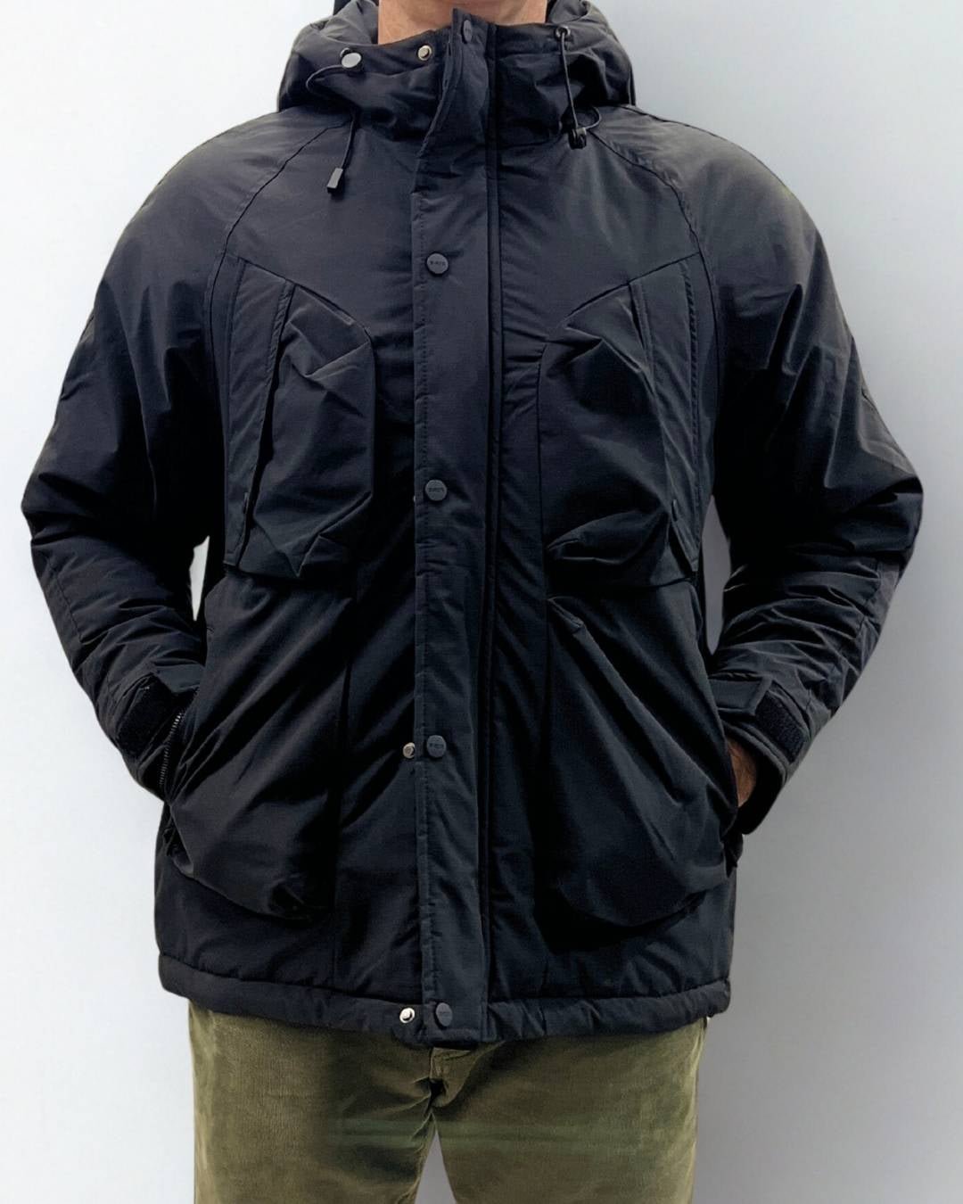 Giacca Outdoor Jacket Nero Berna - Seipuntozerostore