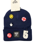 Berretto liscio Blu con spille personalizzabile Berna - Seipuntozerostore