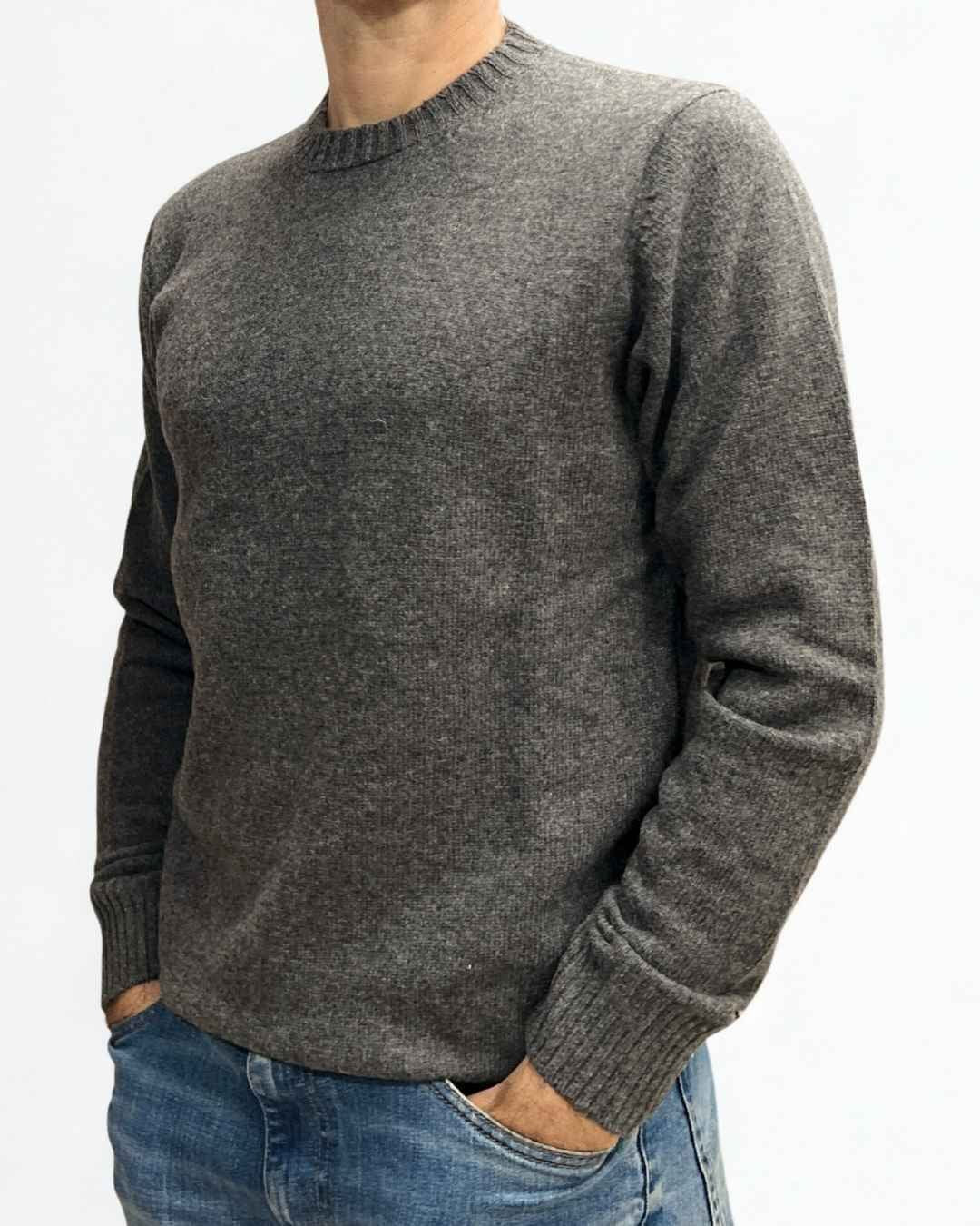 Maglione Grigio Cenere Berna - Seipuntozerostore