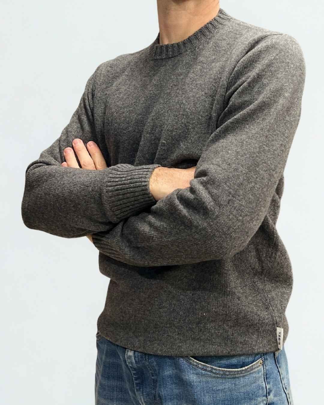 Maglione Grigio Cenere Berna - Seipuntozerostore