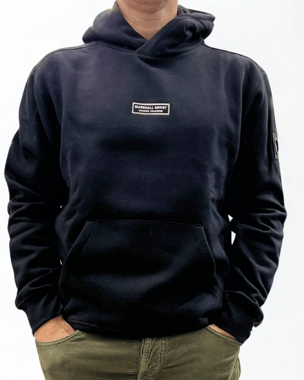 Felpa Siren Hoodie Verde Atlantic Nero Marshall Artist - Seipuntozerostore