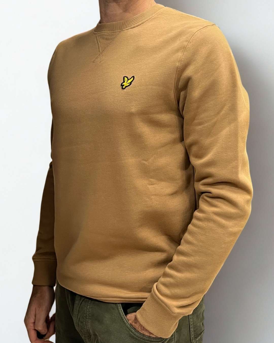 Felpa colore Eye tiger Lyle & Scott Brushed Back Crew Neck Sweatshirt - Seipuntozerostore