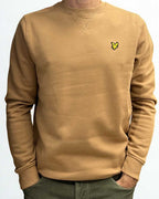 Felpa colore Eye tiger Lyle & Scott Brushed Back Crew Neck Sweatshirt - Seipuntozerostore