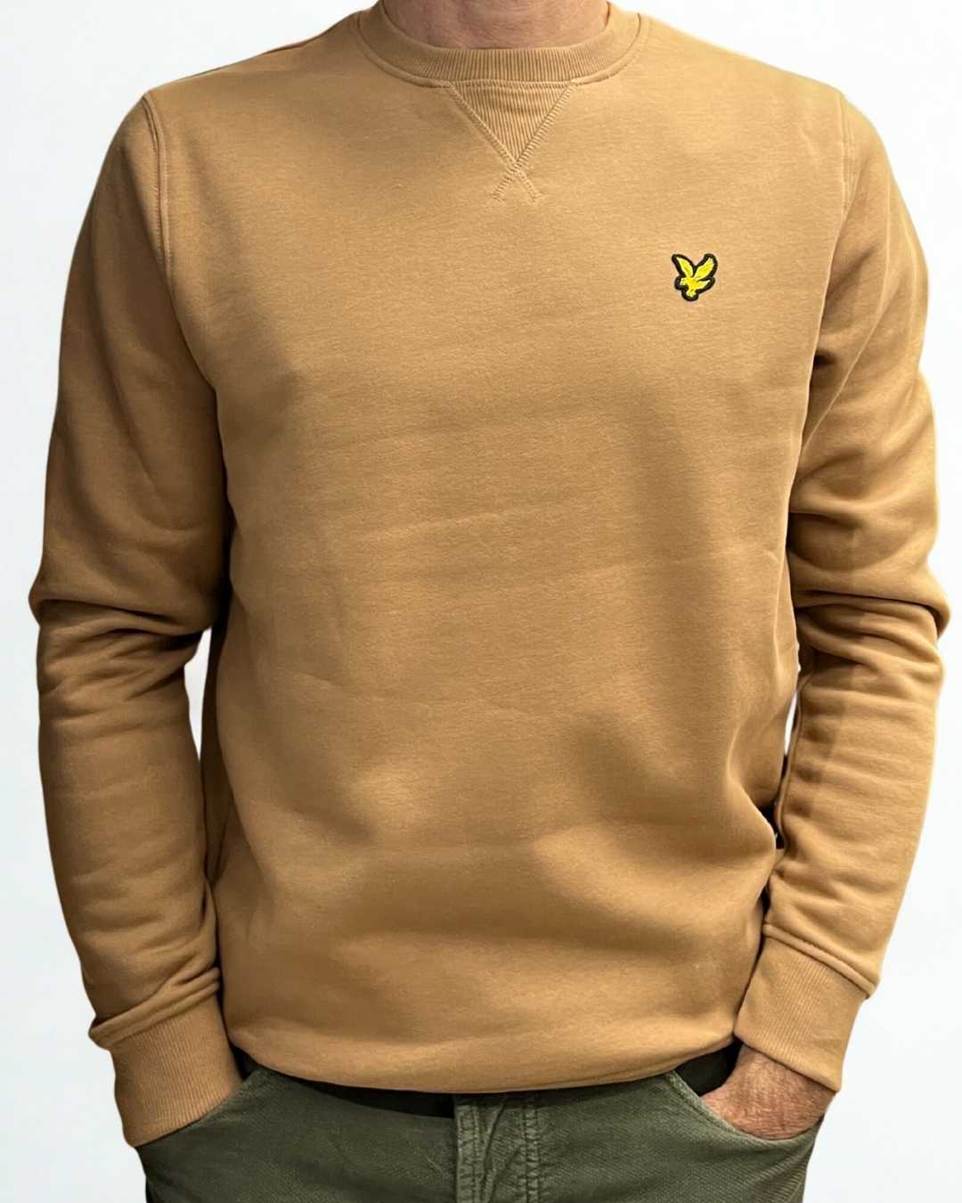 Felpa colore Eye tiger Lyle & Scott Brushed Back Crew Neck Sweatshirt - Seipuntozerostore