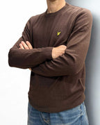 Maglione Cotton Merino Crew Neck Jumper Espresso Lyle & Scott - Seipuntozerostore