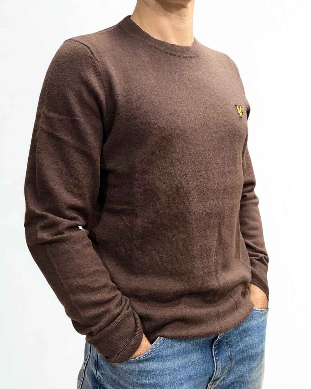 Maglione Cotton Merino Crew Neck Jumper Espresso Lyle & Scott - Seipuntozerostore