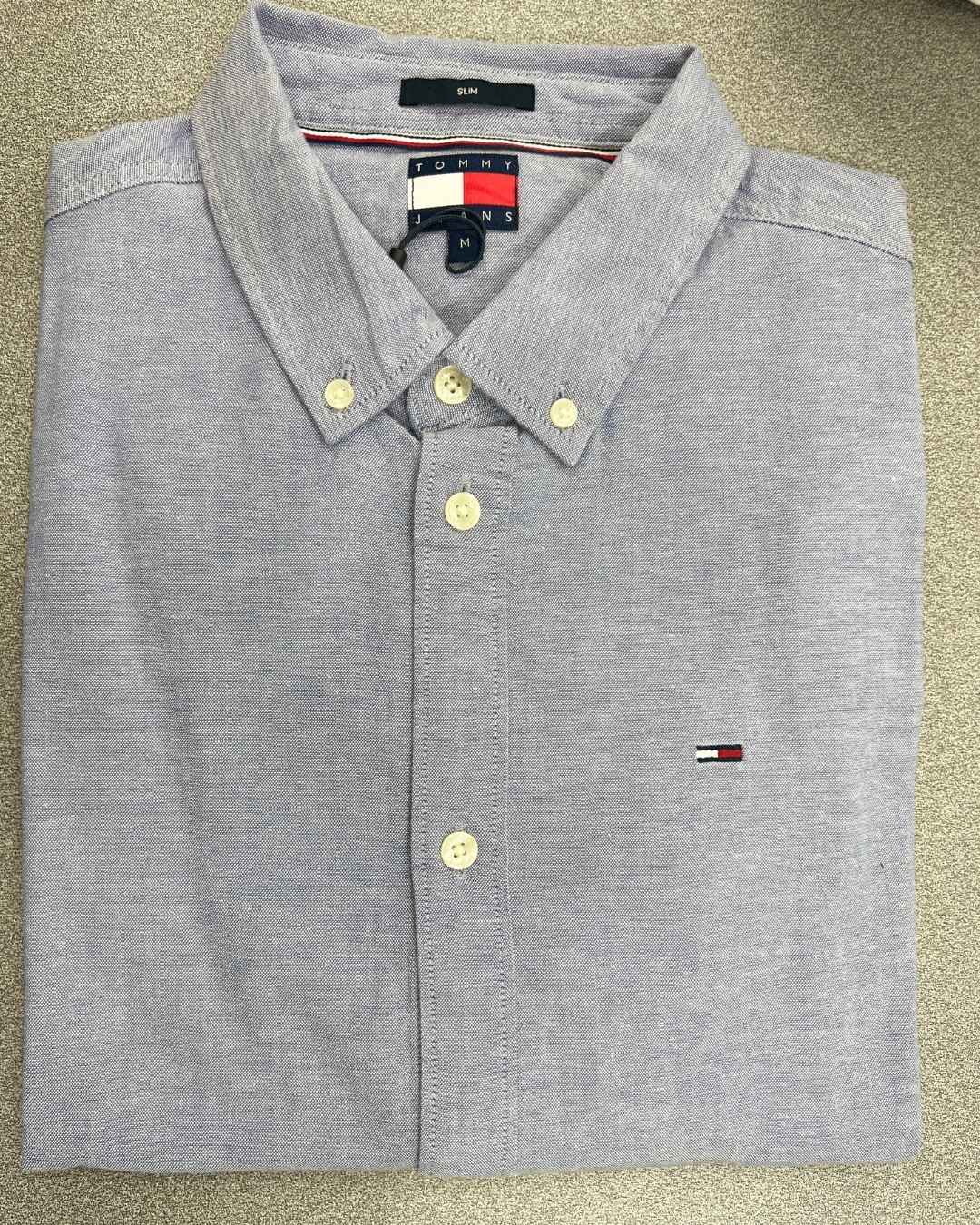 Camicia slim fit in cotone Oxford stretch twilight navy Tommy Jeans - Seipuntozerostore