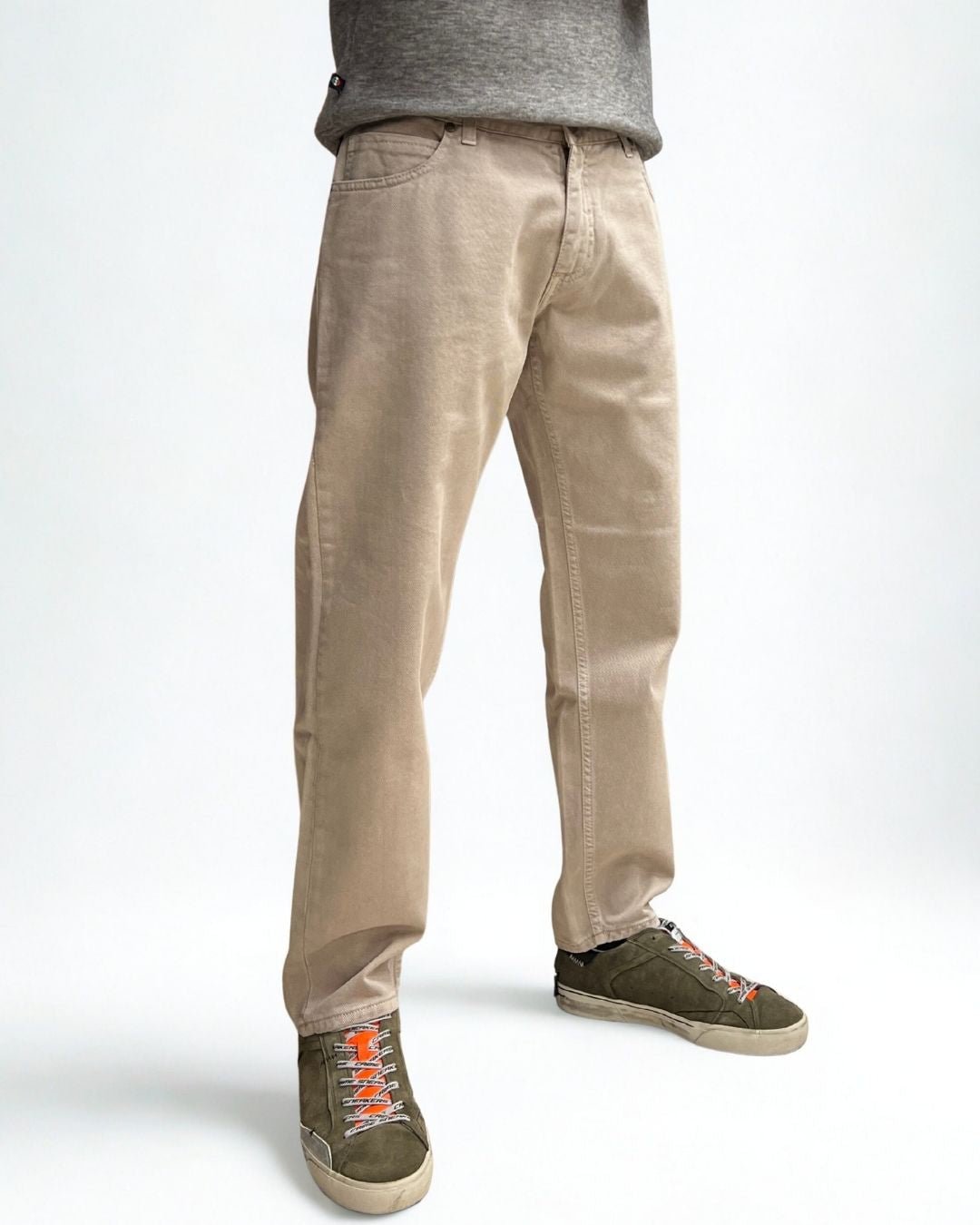 Jeans Loose Fit - Sabbia con salpa in tessuto V2 - Seipuntozerostore