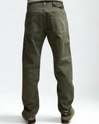 Jeans Loose Fit - Verde Militare con salpa in tessuto V2 - Seipuntozerostore