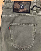Jeans Loose Fit - Verde Militare con salpa in tessuto V2 - Seipuntozerostore