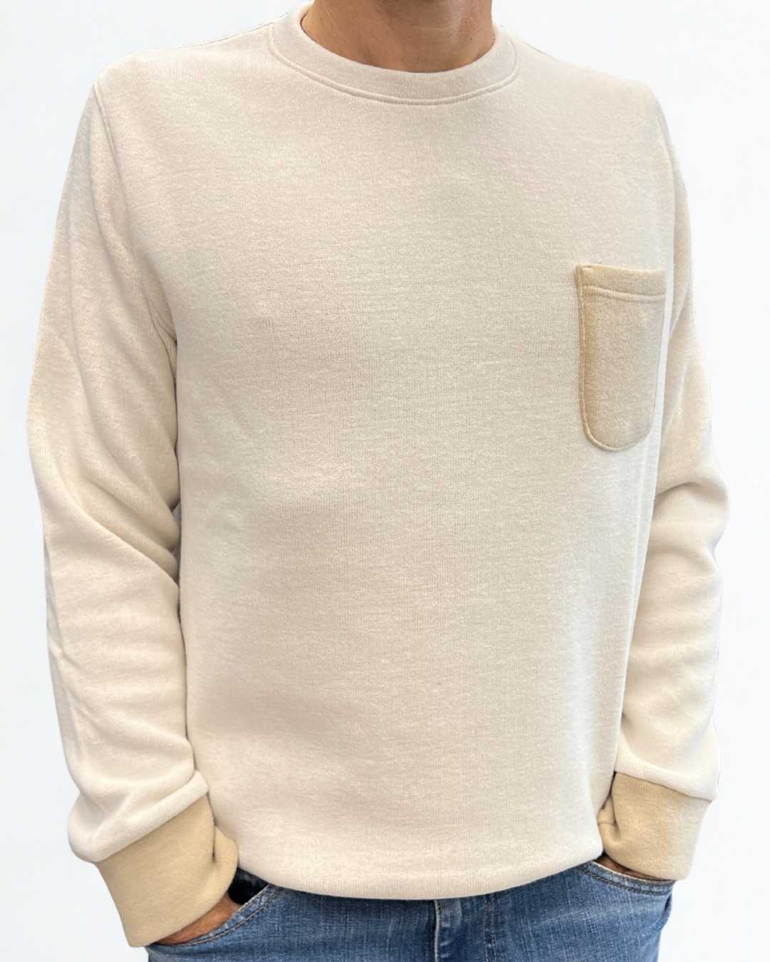 Felpa Girocollo Double Burro - Seipuntozerostore