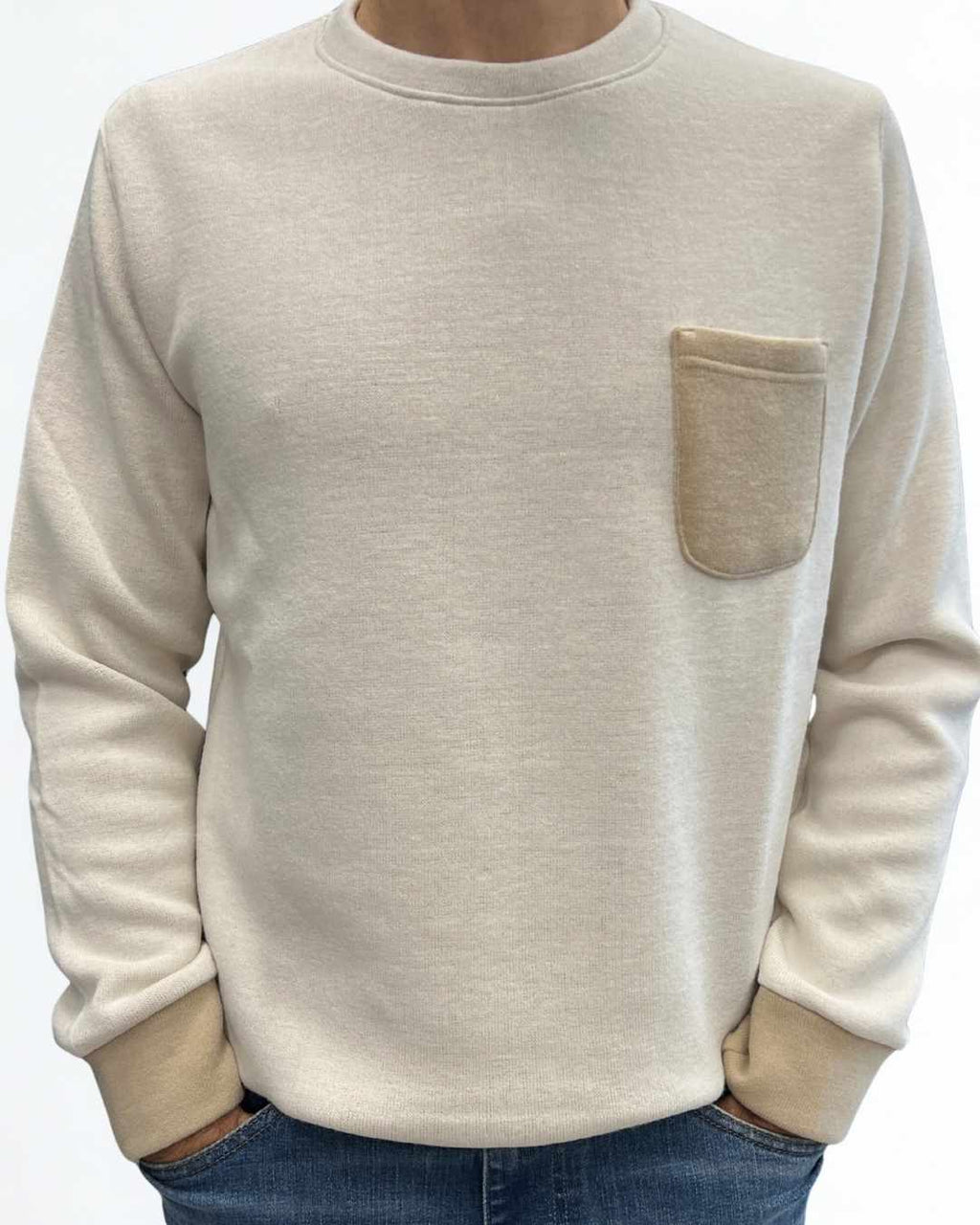 Felpa Girocollo Double Burro - Seipuntozerostore