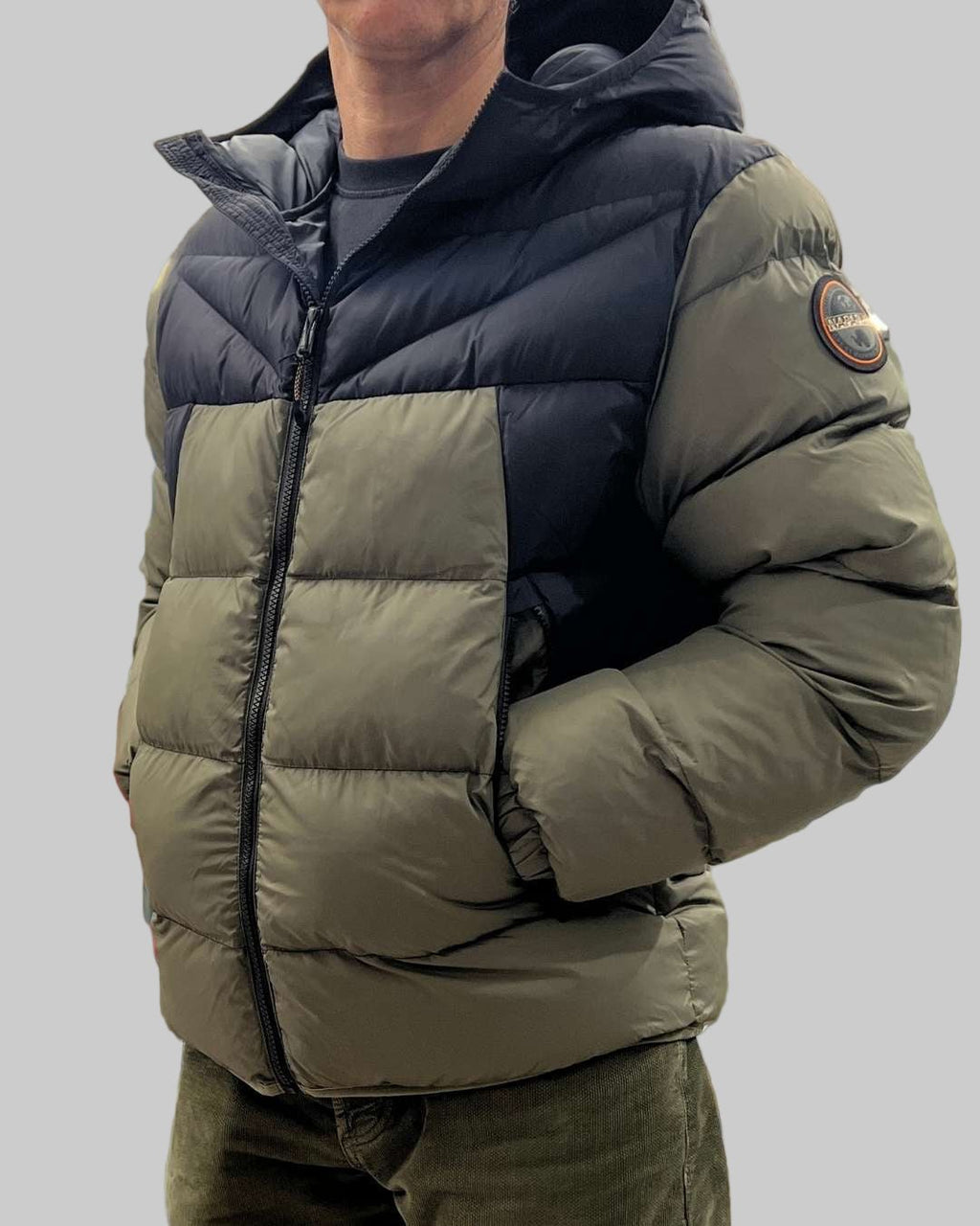 Giacca con Cappuccio Molveno Verde Tea Leaf Napapijri - Seipuntozerostore