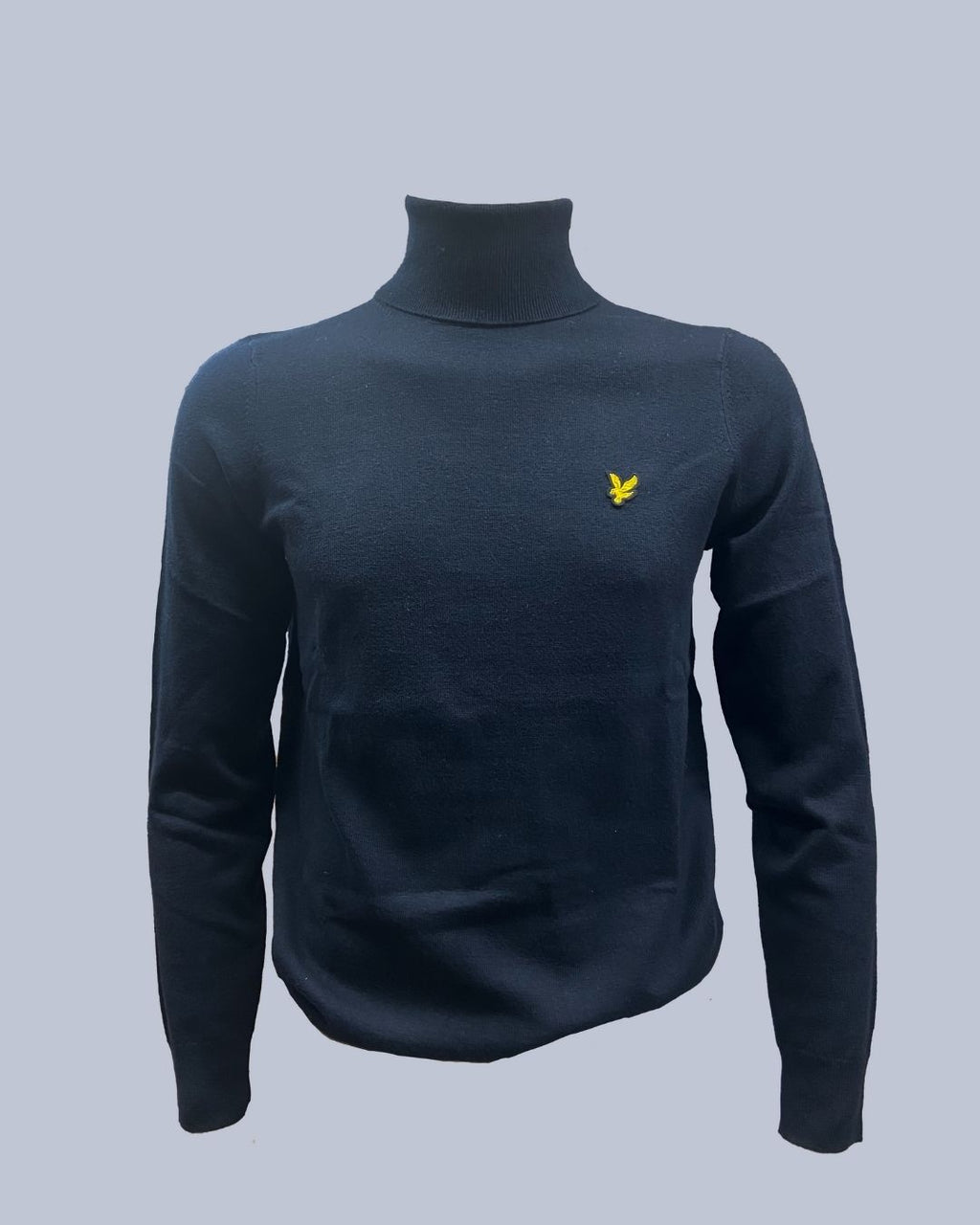 Maglione dolcevita Cotton Merino Blu Lyle & Scott - Seipuntozerostore