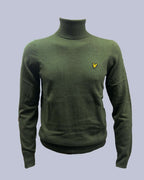 Maglione dolcevita Cotton Merino Verde Lyle & Scott - Seipuntozerostore