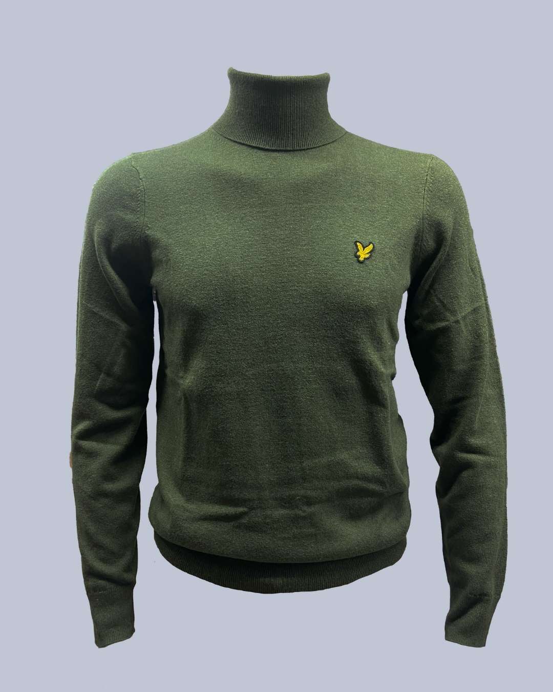 Maglione dolcevita Cotton Merino Verde Lyle & Scott - Seipuntozerostore